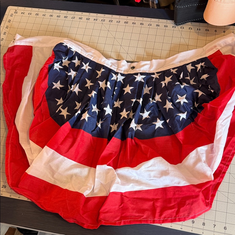 Patriotic Red, White, and Blue Swag flags 6 pack